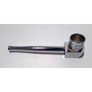 Brass pipe chrome finish, heavy, 5"